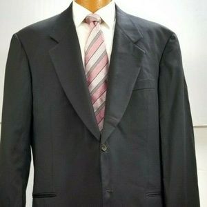 Mani by Giorgio Armani Men Black Sport Coat 46 L